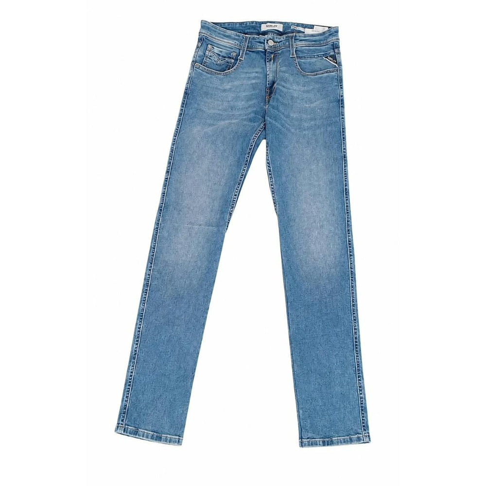 Replay Mens Anbass Slim-Fit Jeans In Dark Indigo