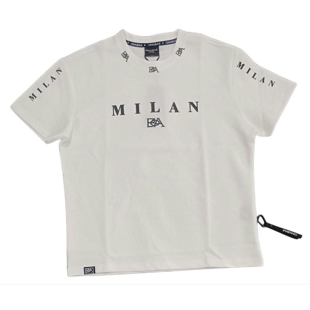 Covali Mens Milan BA6 Lino T-Shirt In White