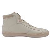 Diesel Mens S Leroji Mid Leather Sneakers In Star White/Antique White