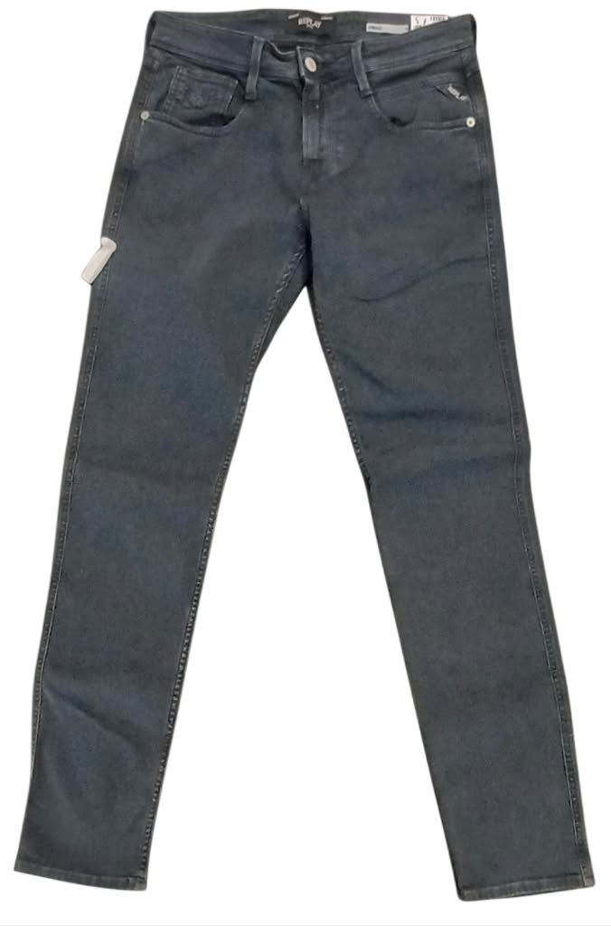 Replay Mens Anbass Slim Fit Jeans In Ocean Blue