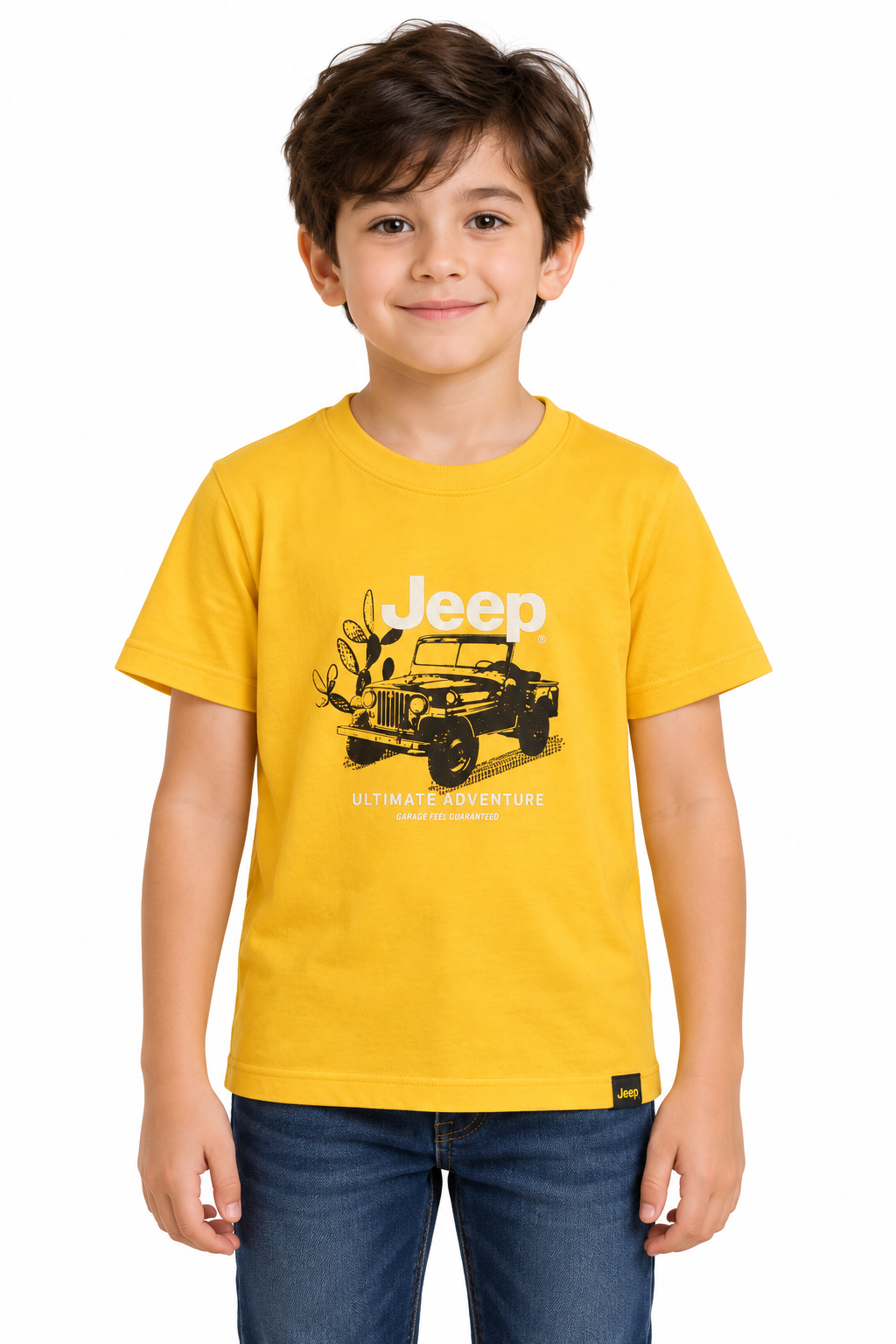 Jeep Boys Ultimate Adventure Short Sleeves T-Shirt In Yellow
