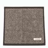 Linen House Plush Face Cloth In Charcoal Marle