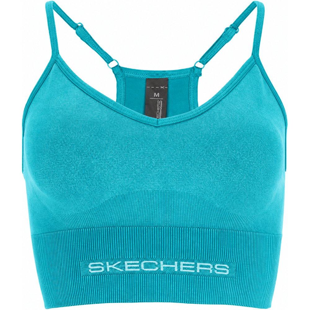 Skechers Womens Endurance Seamless Sports Bra In Turquoise