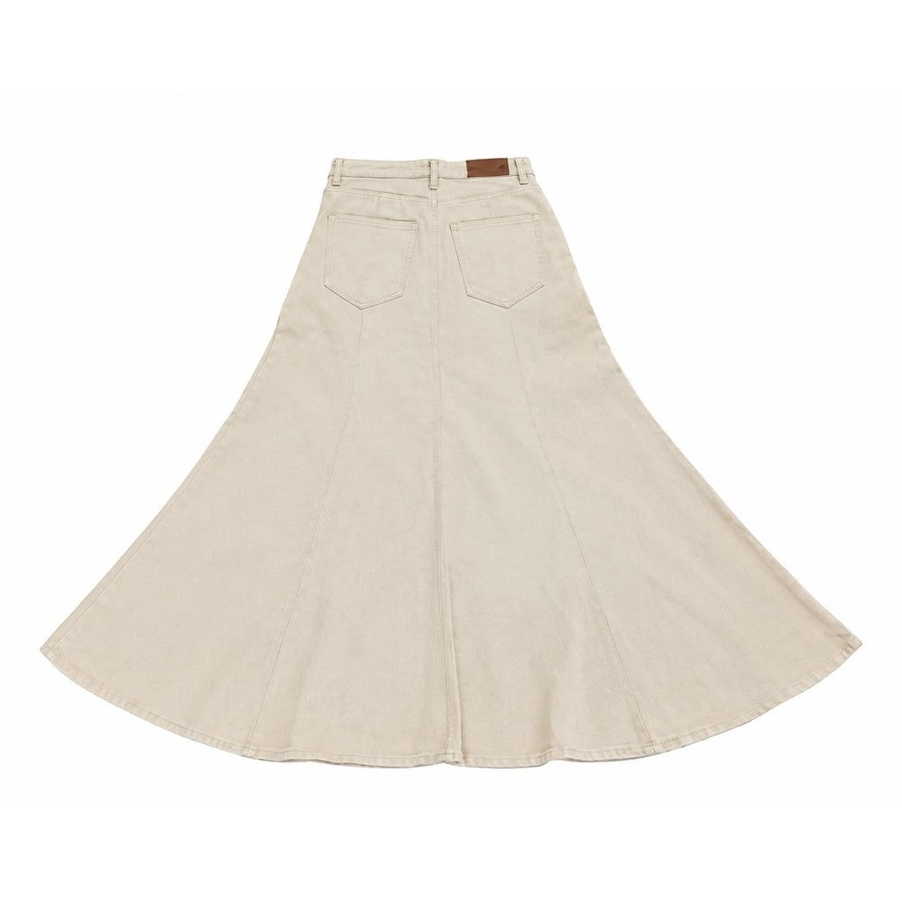 Polo Womens Yara Denim Skirt In Stonewash
