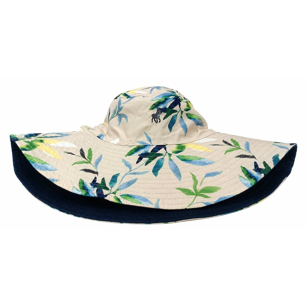 Polo Womens Floral Reversible Bucket Hat In Blue/Stone Multi