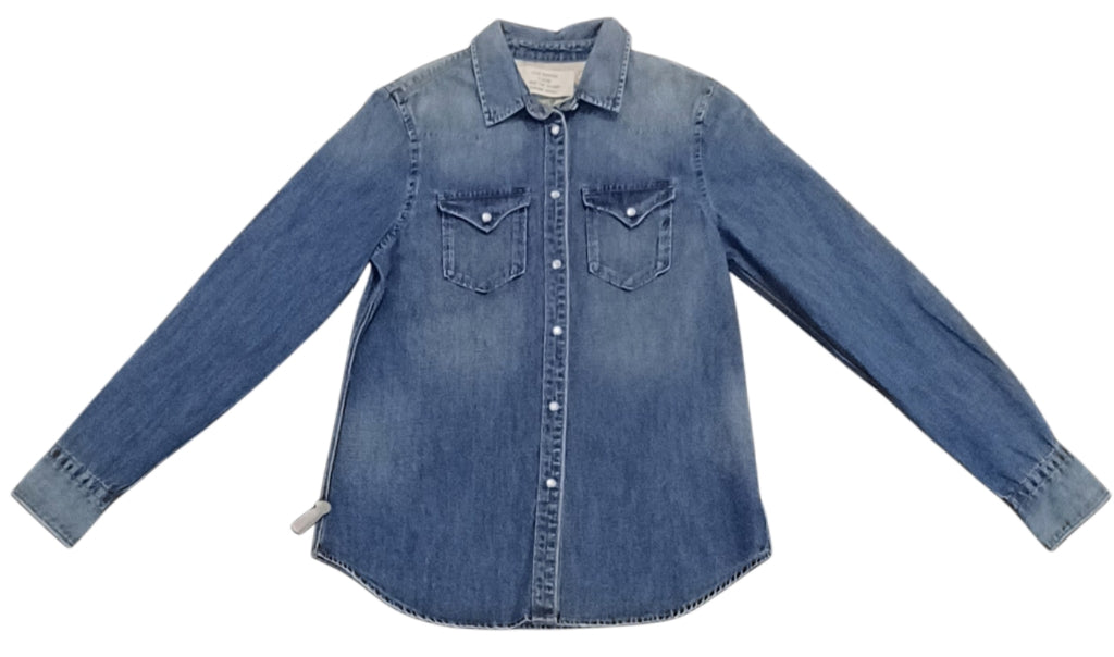 Replay Womens Long Sleeves Shirt In Denim