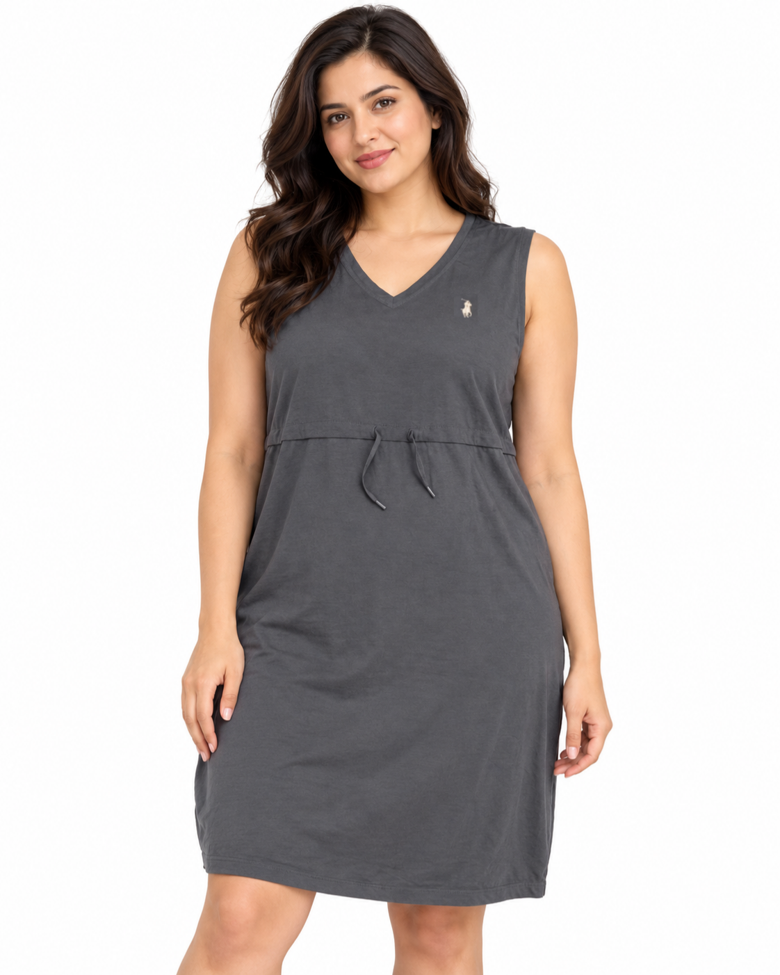 Polo Womens Melody Sleeveless Rouge Dress In Gun Metal