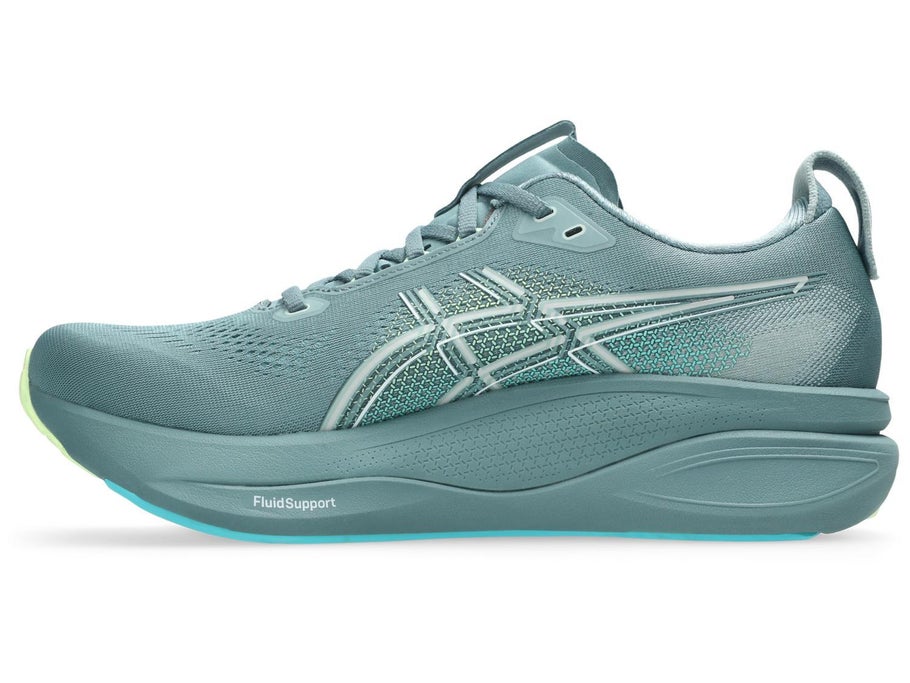 Asics Mens Gel-Kayano 33 Shoes In Foggy Teal/Illuminate Yellow