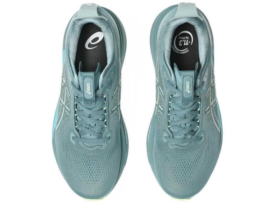 Asics Mens Gel-Kayano 33 Shoes In Foggy Teal/Illuminate Yellow
