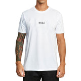 Rvca Mens Small Rvca Logo Short Sleeves T-Shirt In White