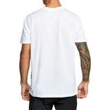 Rvca Mens Small Rvca Logo Short Sleeves T-Shirt In White