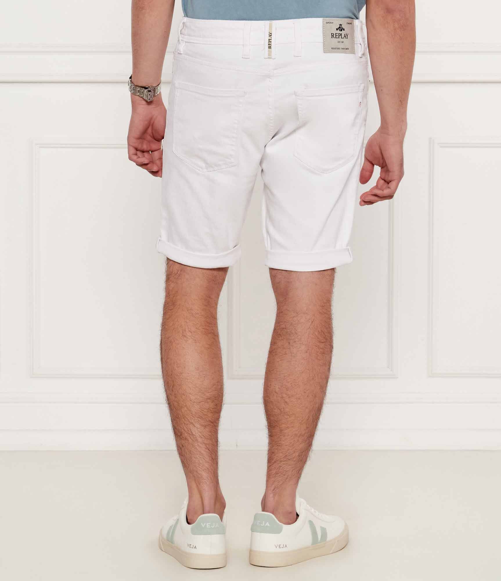 Replay Mens Shorts In White