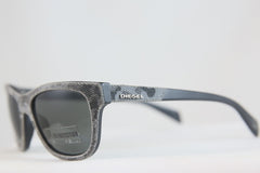 Diesel Denim Camo Wayfarer Sunglasses For Men In Grey