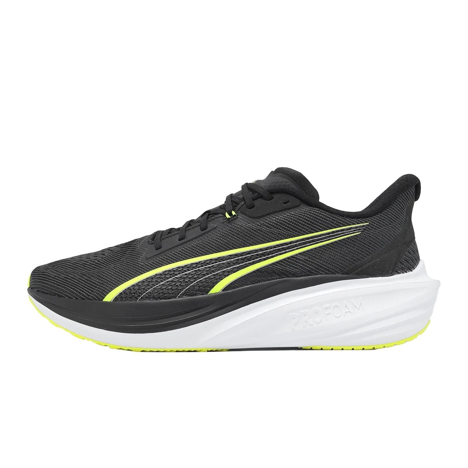Puma Mens Darter Pro Foam Sneakers In Black/Yellow/White