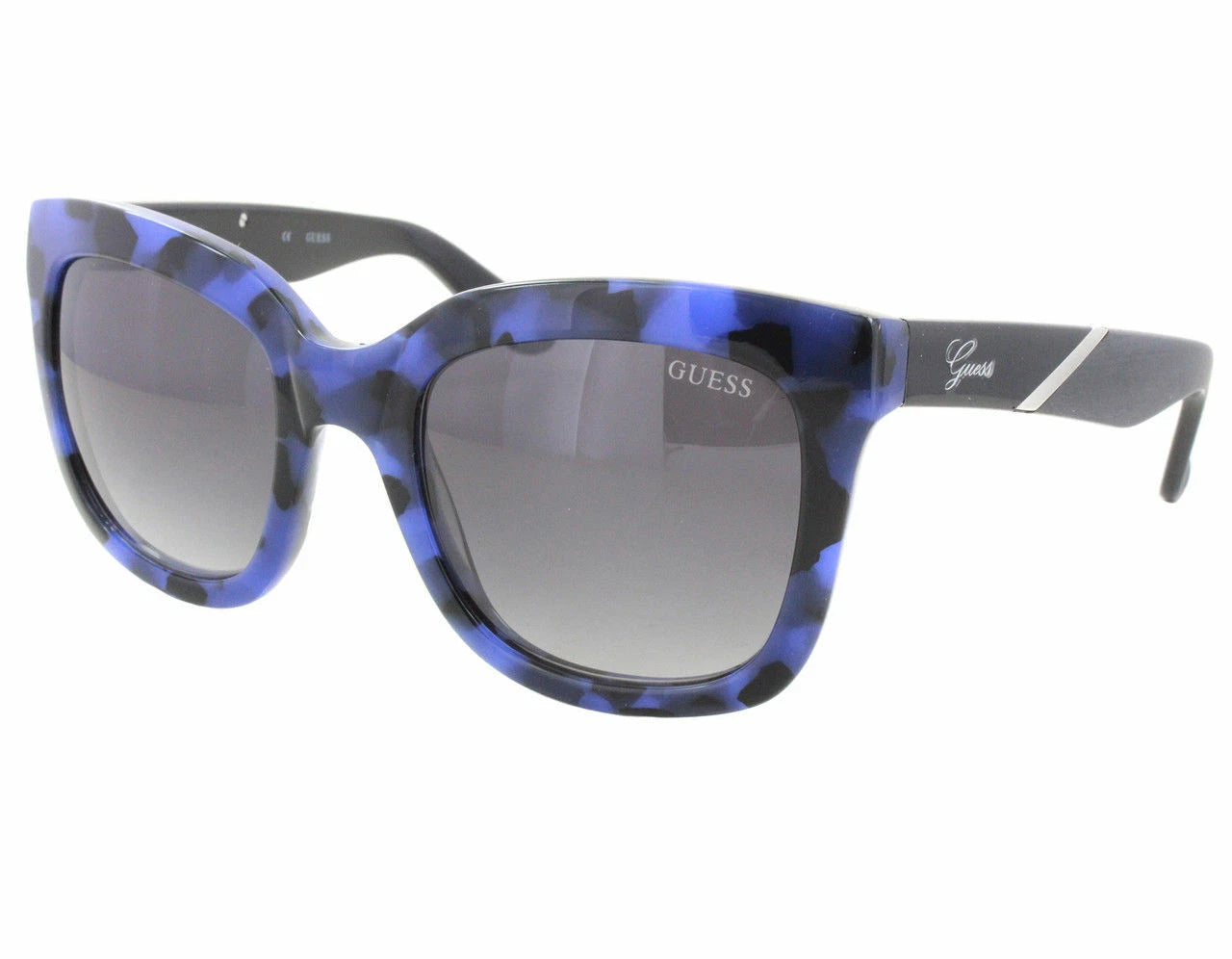 Guess Blue Marble Sunglasses For Women In Black