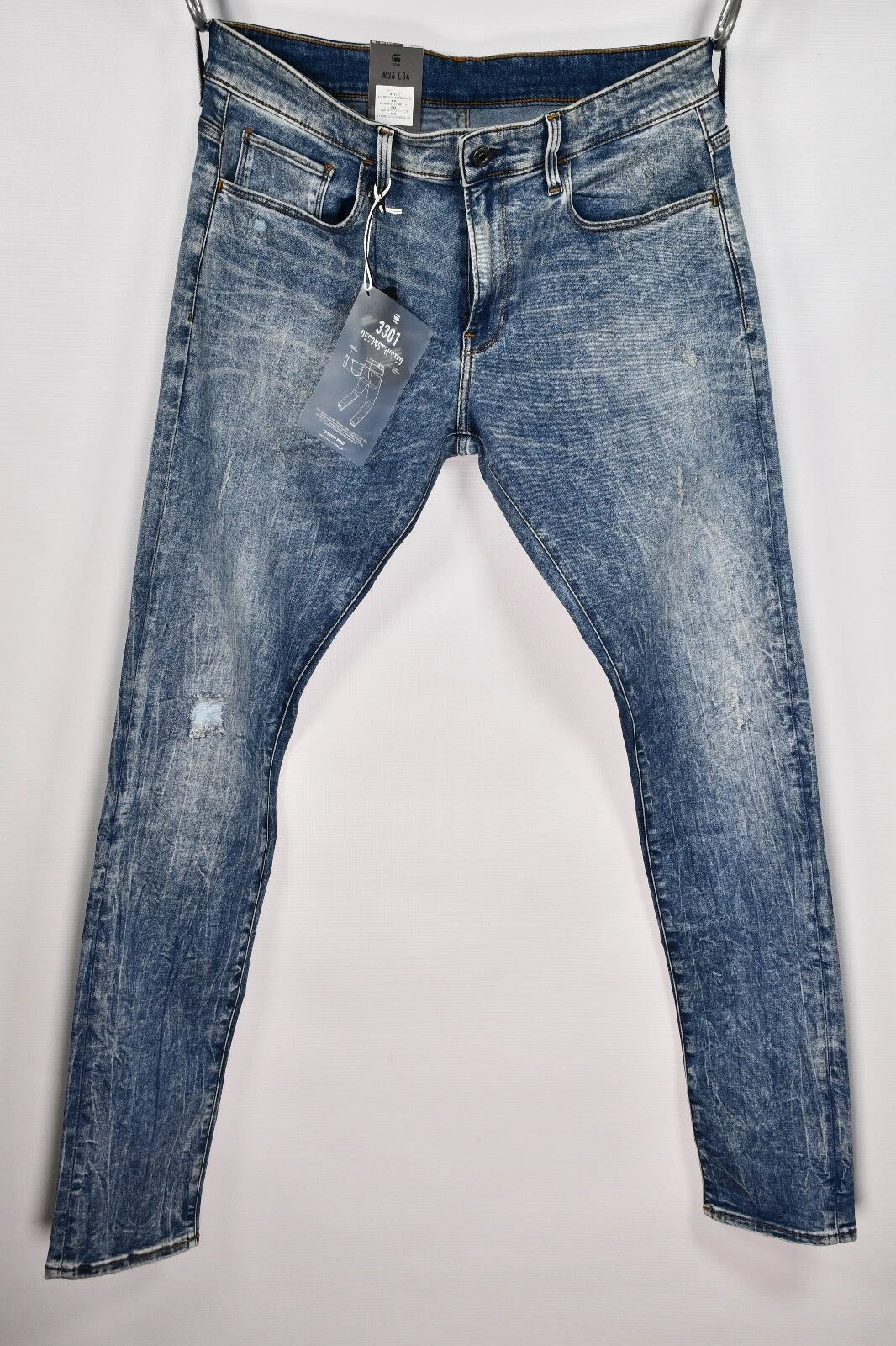 G-Star Raw Mens Deconstructed Skinny Washed