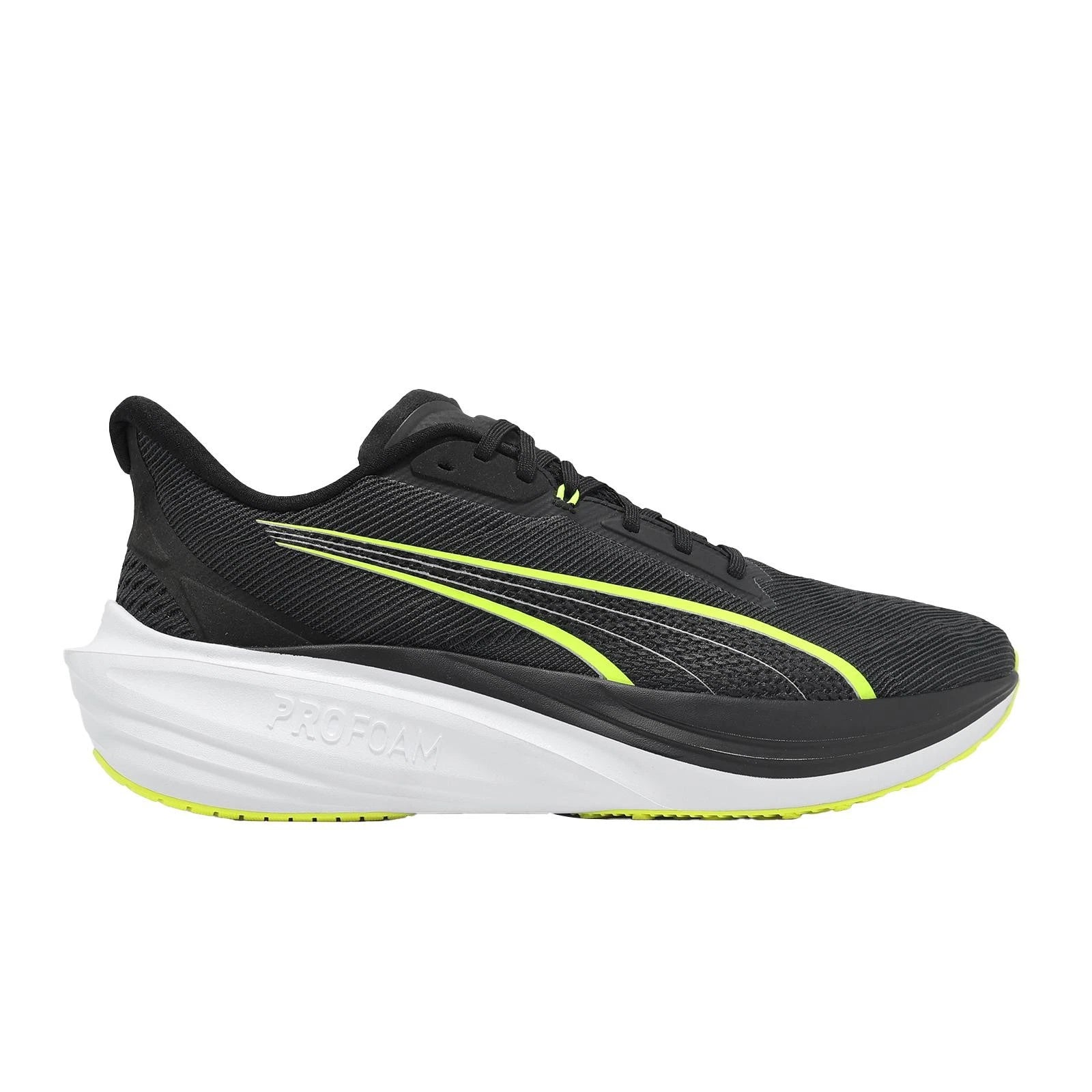 Puma Mens Darter Pro Foam Sneakers In Black/Yellow/White