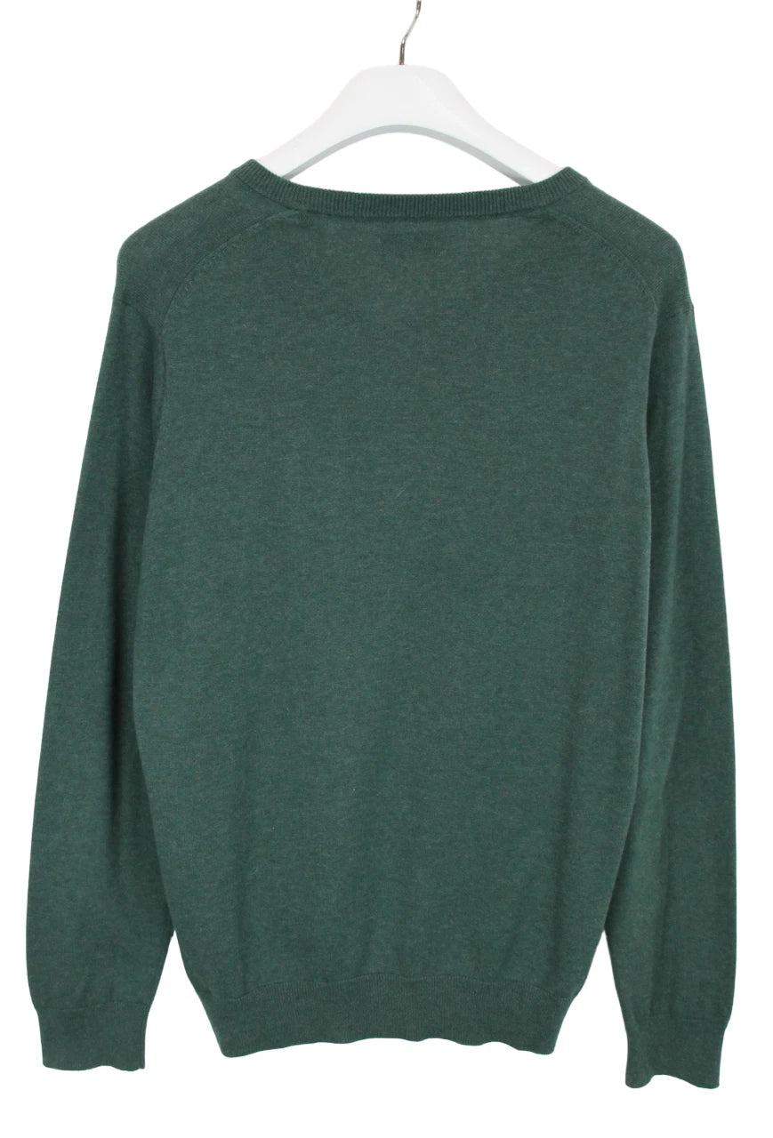 Gant Light Weight Cotton Pullover In Green