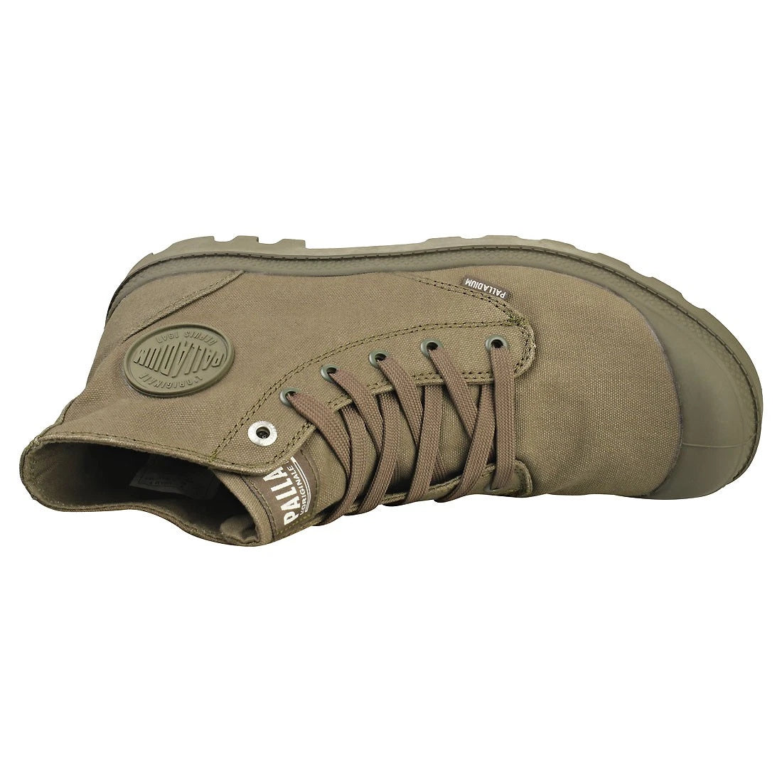 Palladium Mens Mono Chrome Shoes In Olive Night