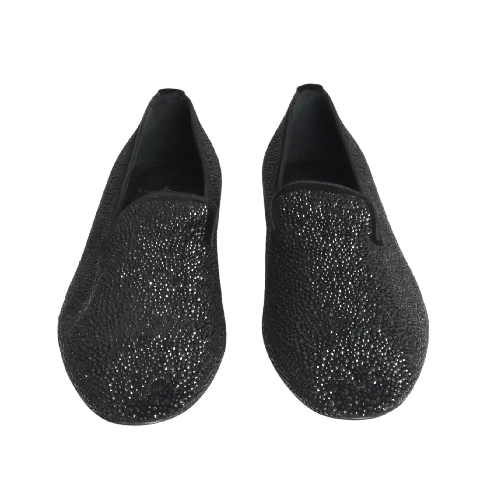 Louis Leeman Slip On Shoes With Swarovski In Black