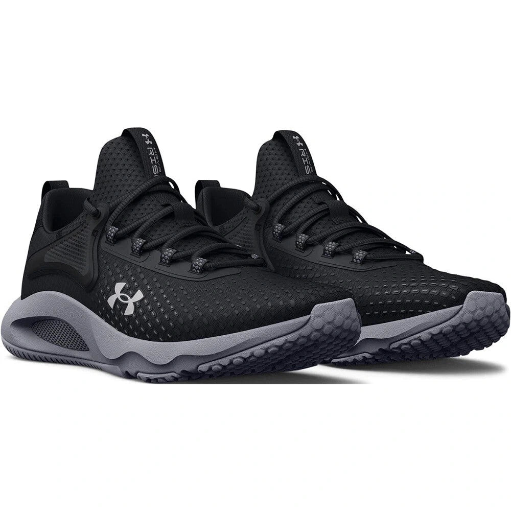 Under Armour Mens Hovr Rise 4 Sneakers In Black/Grey