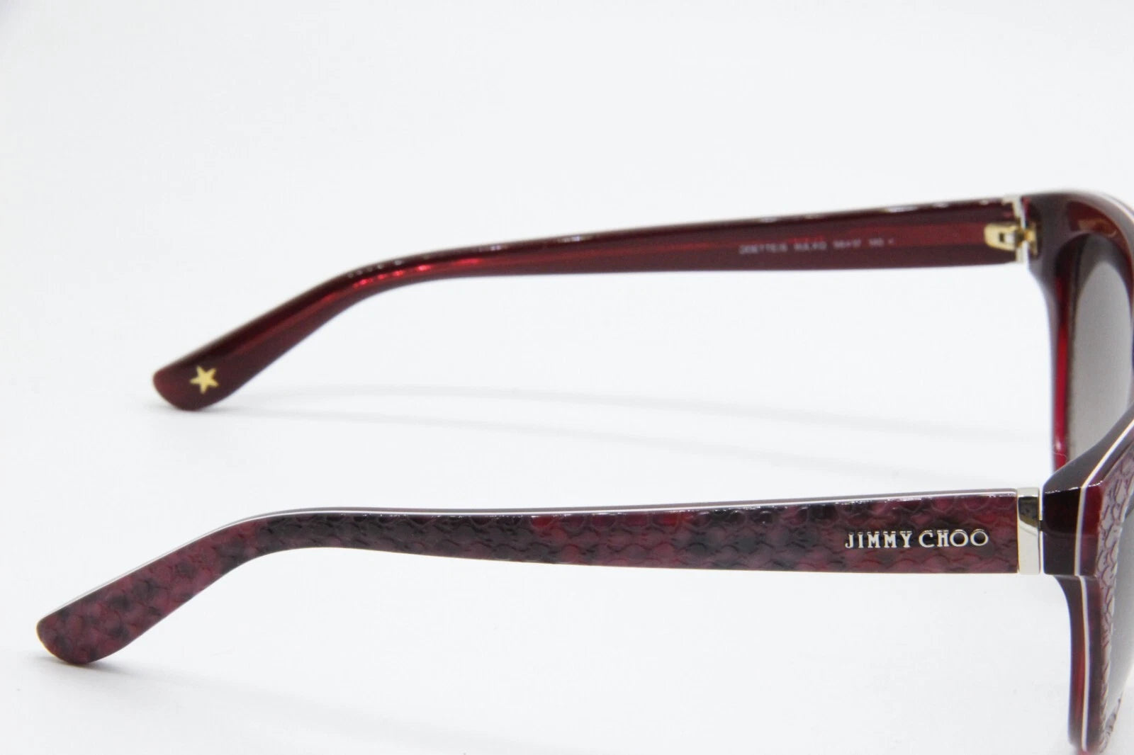 Jimmy Choo Snake Texture Frame Sunglasses In Pink
