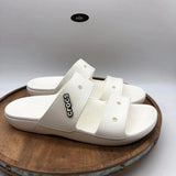 Crocs Unisex Adults Classic Two Strap Sandal In White