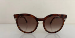 Fendi Round Frame Sunglasses For Women In Brown