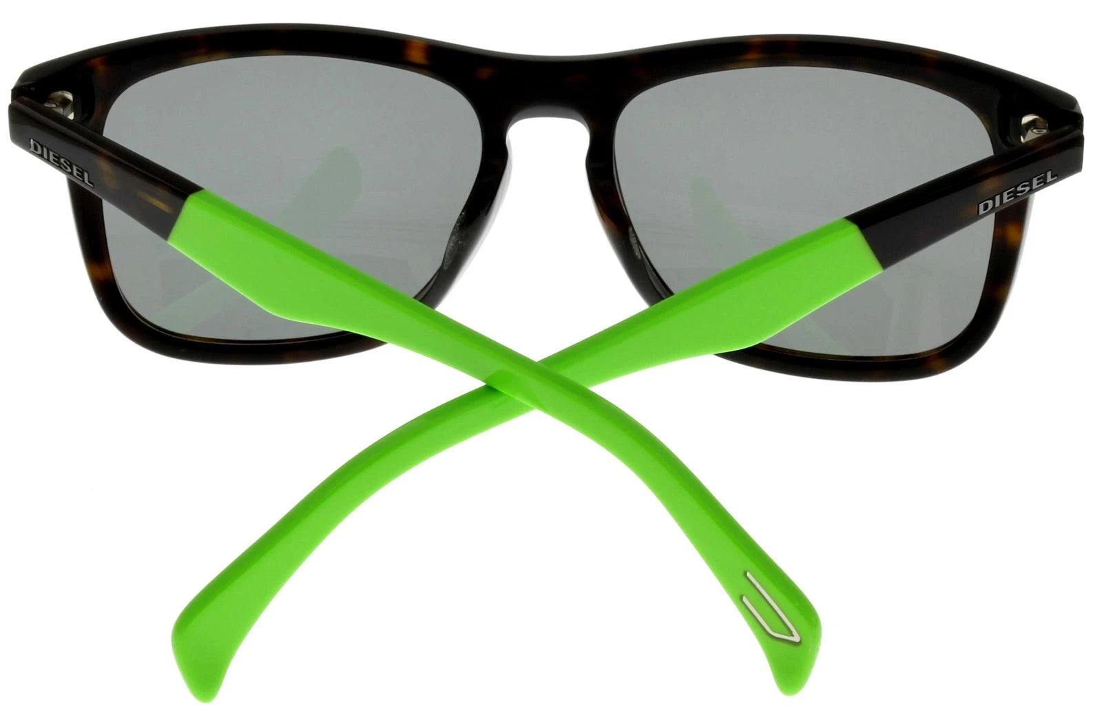 Diesel Tort Frame Sunglasses For Men In Bright Green