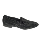 Louis Leeman Slip On Shoes With Swarovski In Black