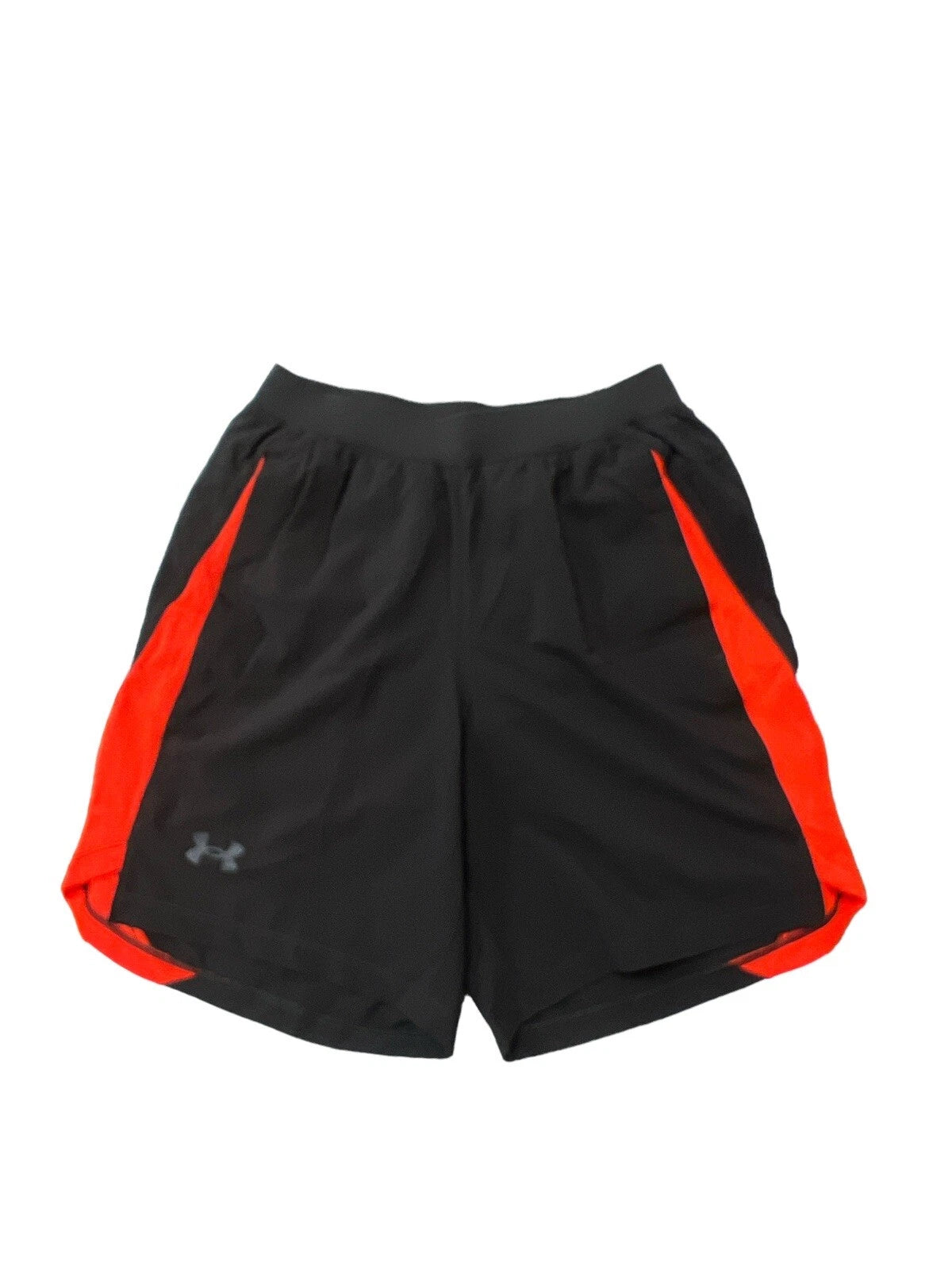 Under Armour Launch 5" Shorts In Grey & Orange
