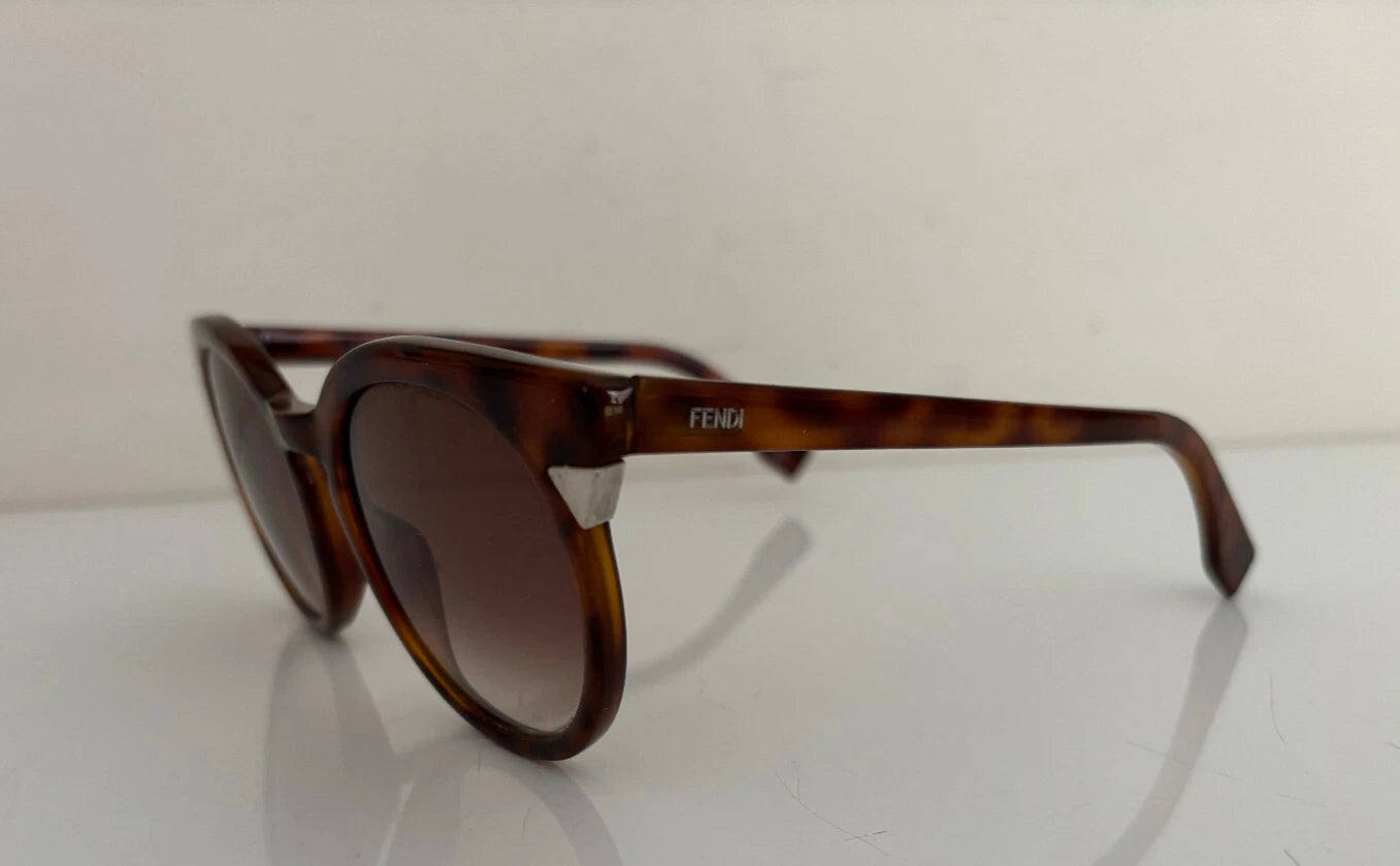 Fendi Round Frame Sunglasses For Women In Brown