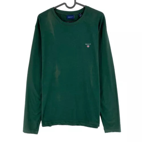 Gant Mens  Original Long Sleeve T-Shirt In Green