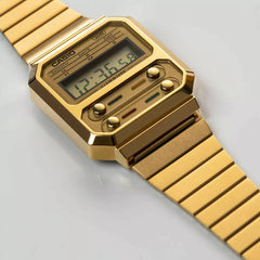 Casio Gold Square Anadigi Watch