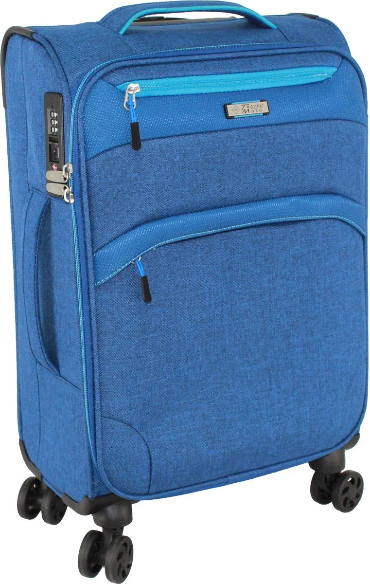 Travel Mate Melange/Jaquared Trolley Blue