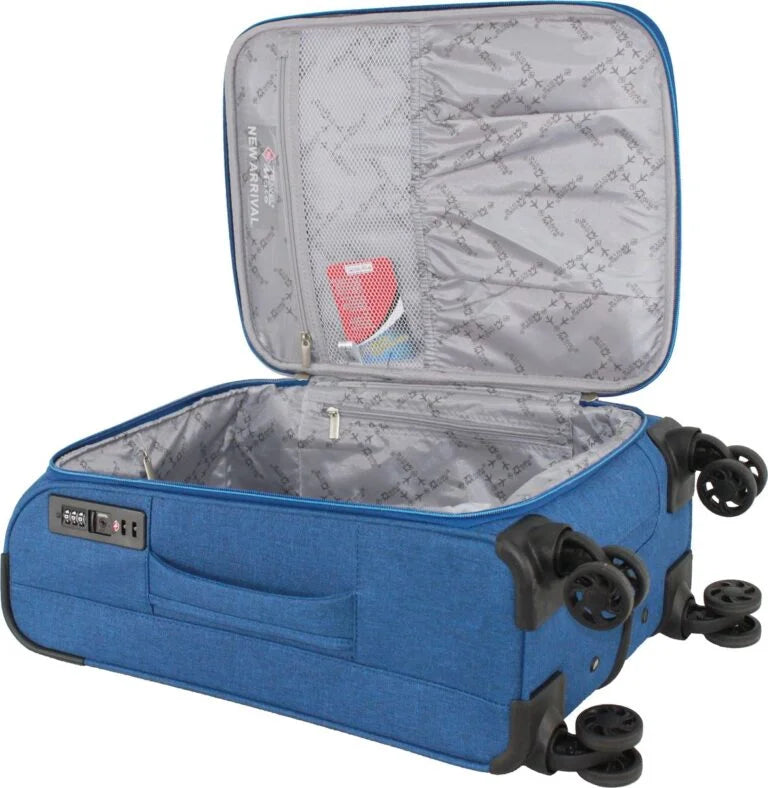 Travel Mate Melange/Jaquared Trolley Blue