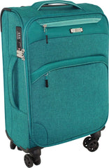 Travel Mate Melange Jaquared Trolley Green