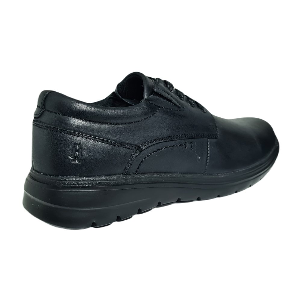 Hush Puppies Mens Maximo Black Waxy Nubuck Shoes