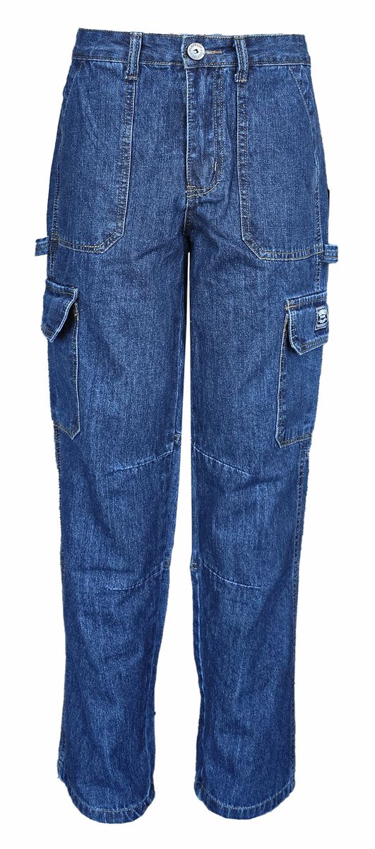 Soviet Mens Rhythm Over Sized Fashion Jeans In Dark Indigo