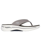 Skechers  Mens Go Walk Arch Fit Sandals In Taup