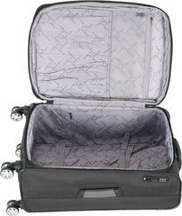 Travel Mate Tpu Black Spinner Trolley Case