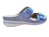Footflex Womens Sandals In Blue