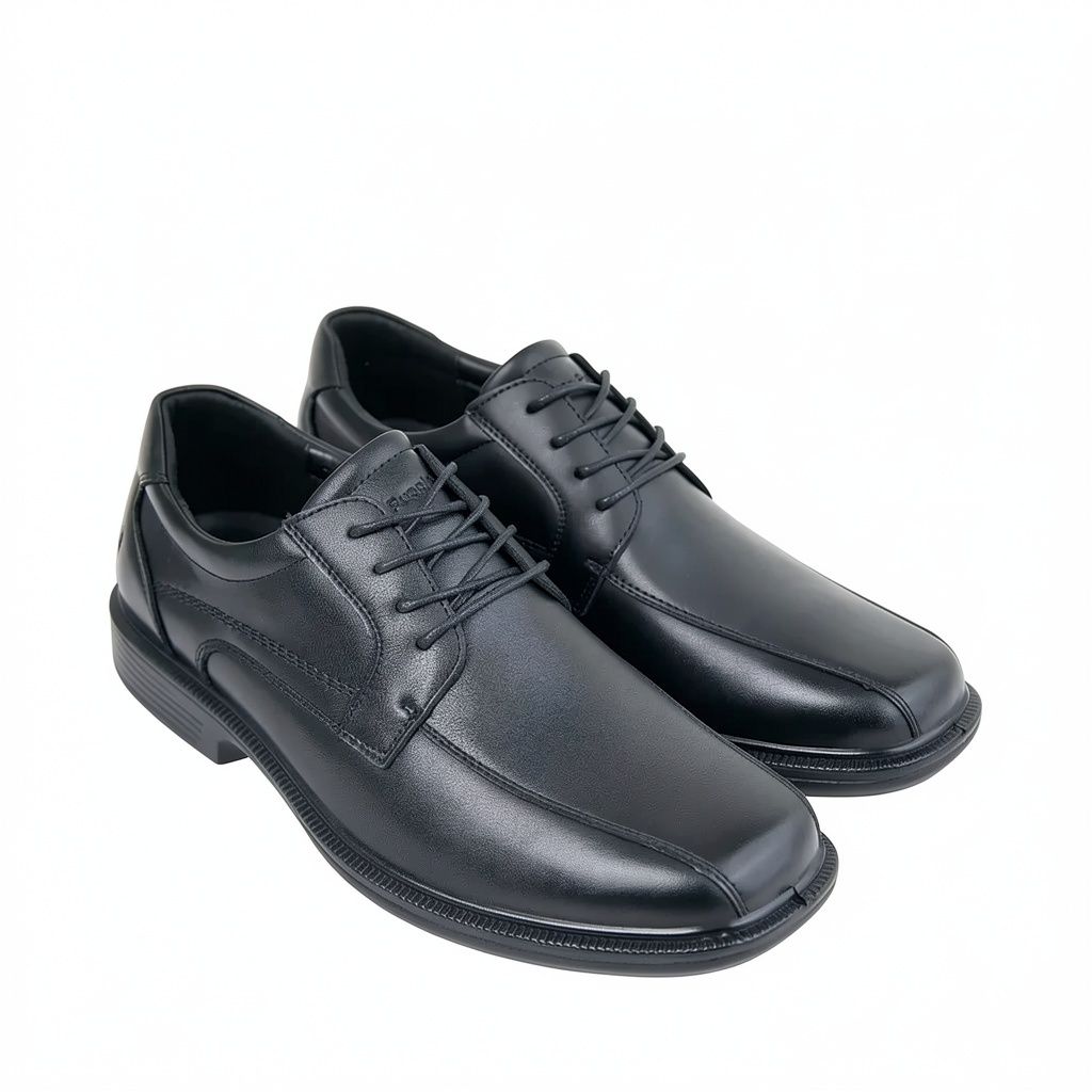 Hush Puppies Mens Edmund Leather Shoes In Black