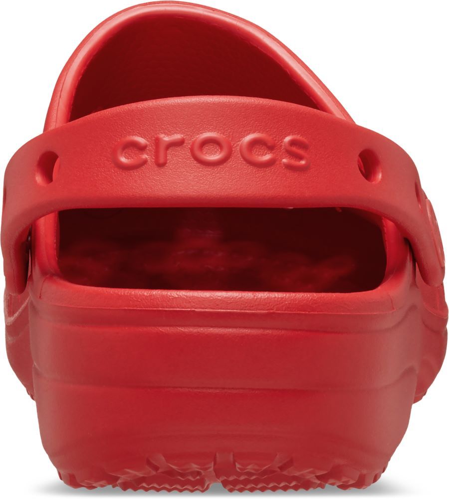 Crocs Girls Classic Cut Out Clog Shoes In Red