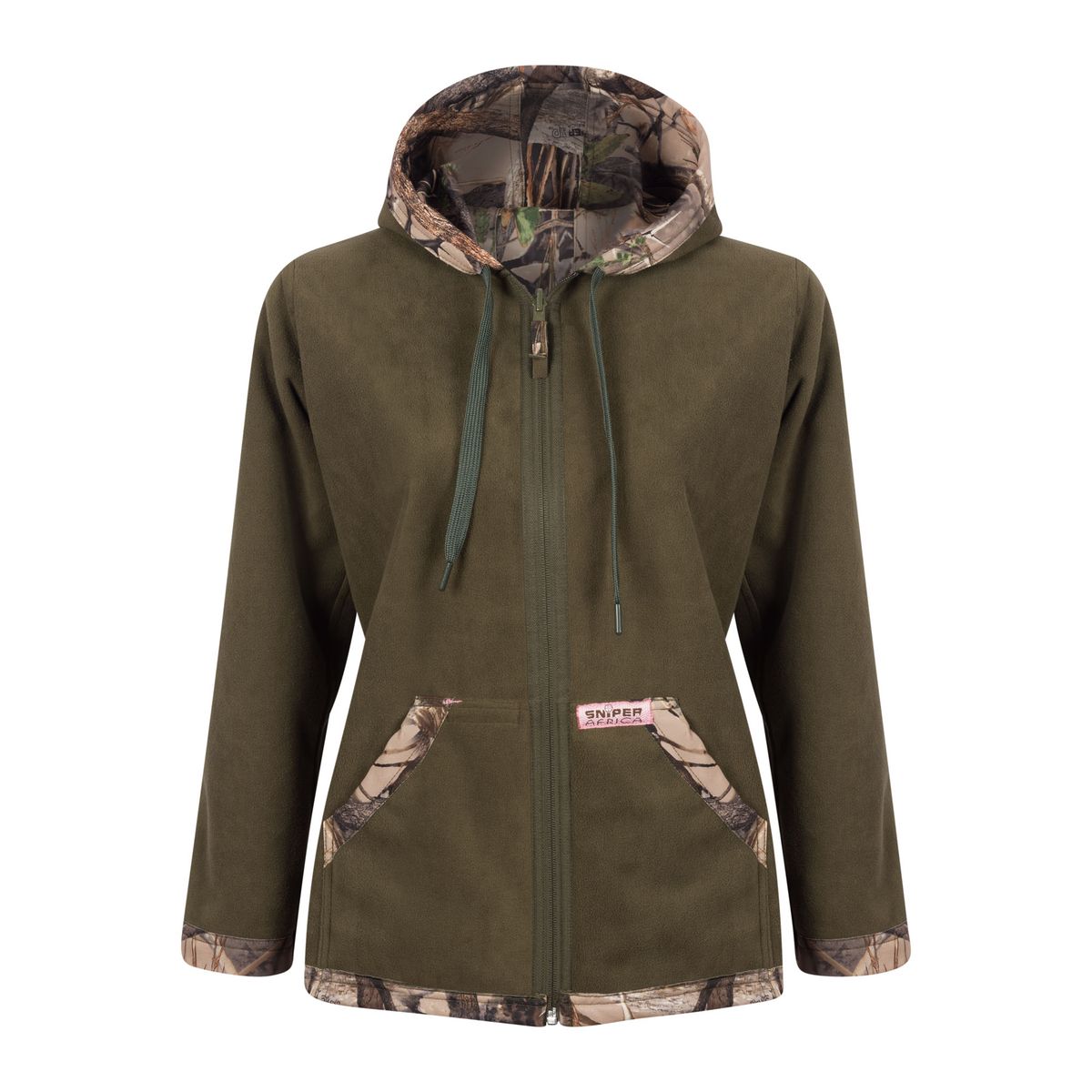 Sniper Ladies Camouflage Reversible Soft Shell Hooded Jacket