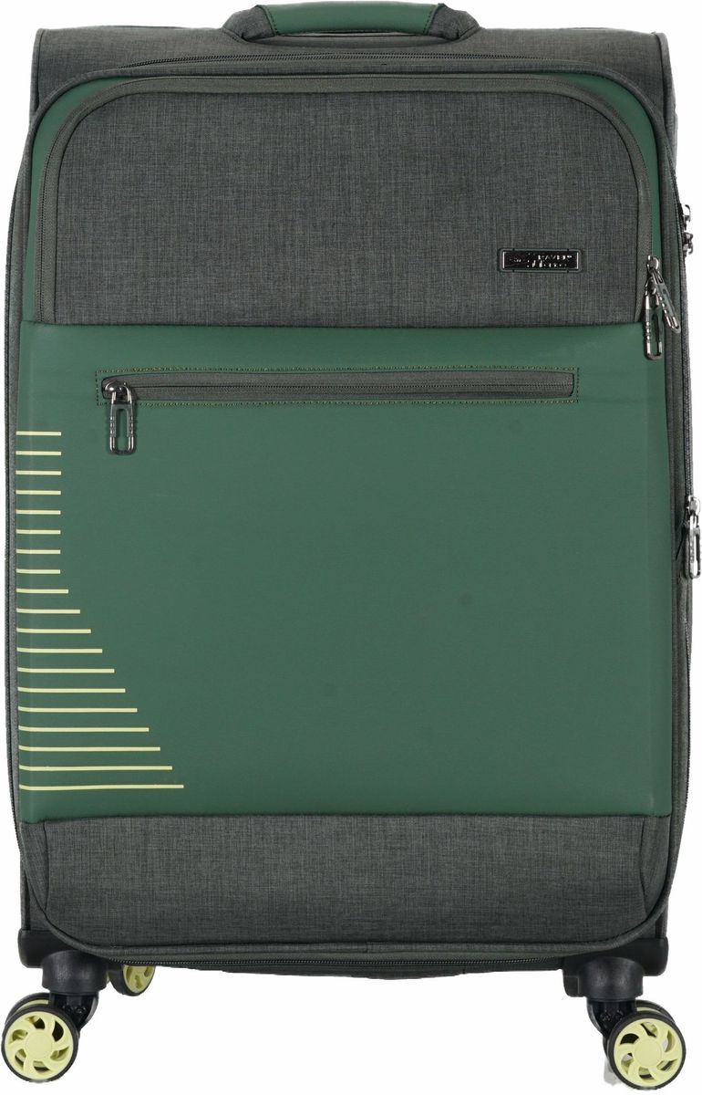 Travel Mate Tpu Green Spinner Trolley Case