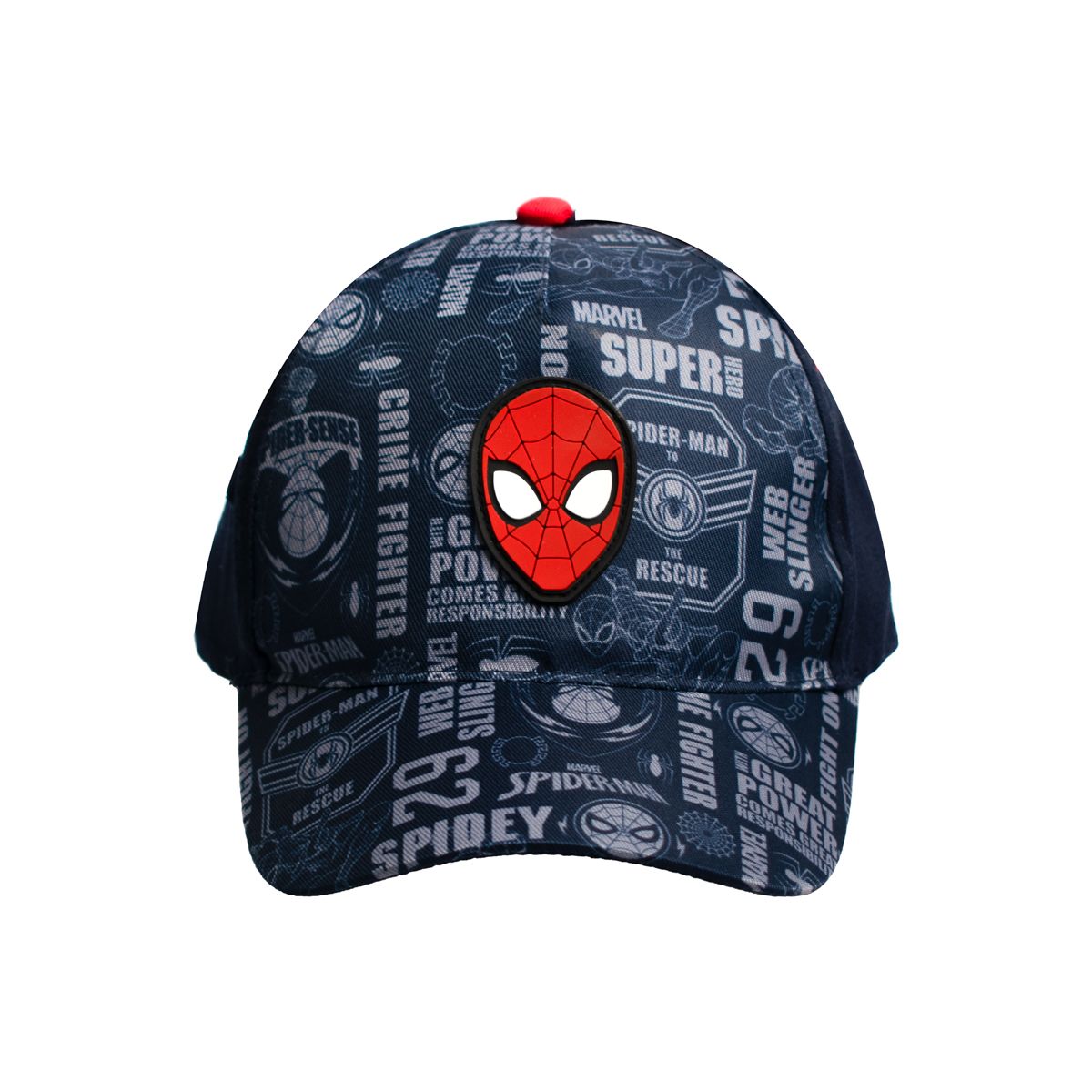Character Group Spiderman One Up Peak Cap In Navy Multi