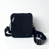 Lefel Balistic Nylon Medium Sling Bag In Black