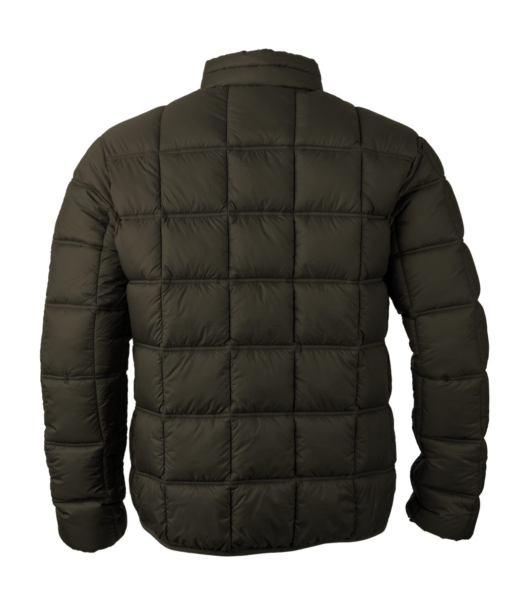 Sniper Mens Timbavati Block Puffer Jacket In Olive