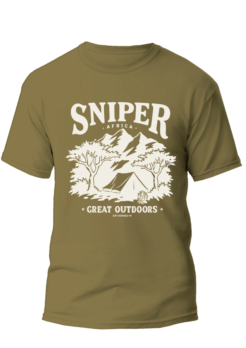 Sniper Great Outdoors T-Shirt In Fatigue